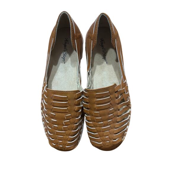 Angel Steps Women's Mexican Huaraches Brown Flat Sandals Size 10 Wide - Picture 3 of 7